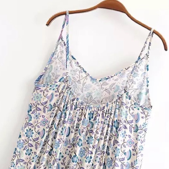 RESTOCKING🎉Western Chic Boho Floral Sun Dress - Picture 11 of 12